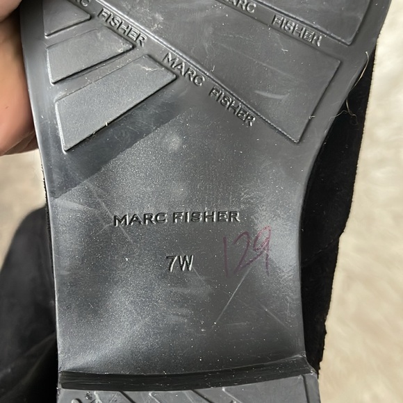 MARC FISHER Black Flat Over the Knee Boots - Picture 8 of 14